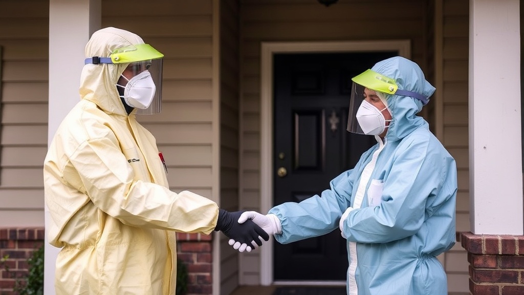 Professional biohazard team