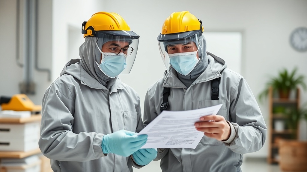 Professional biohazard team