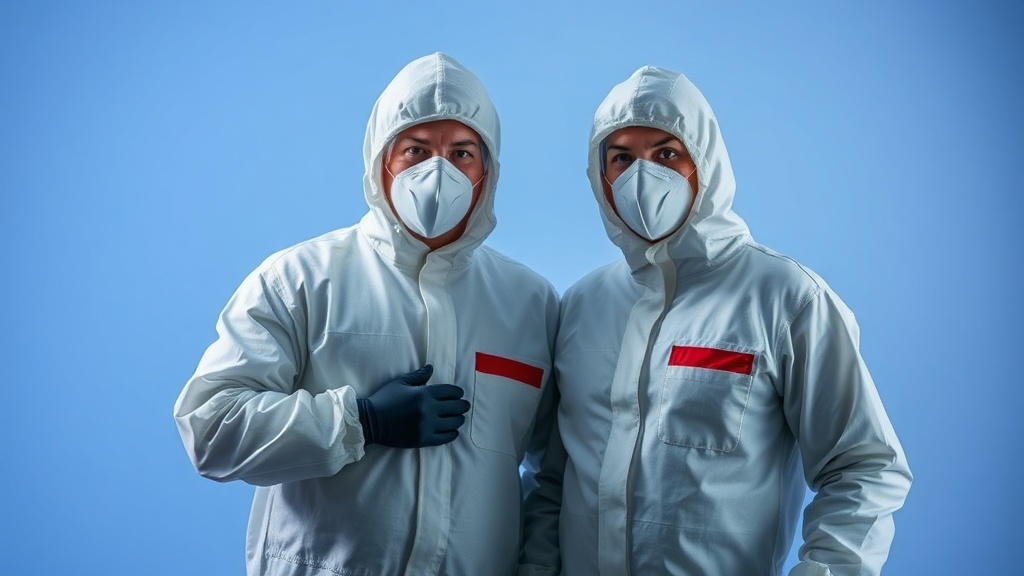 Professional biohazard team