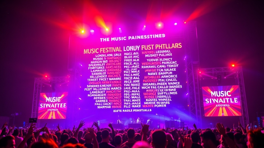 Music festival lineup announcements