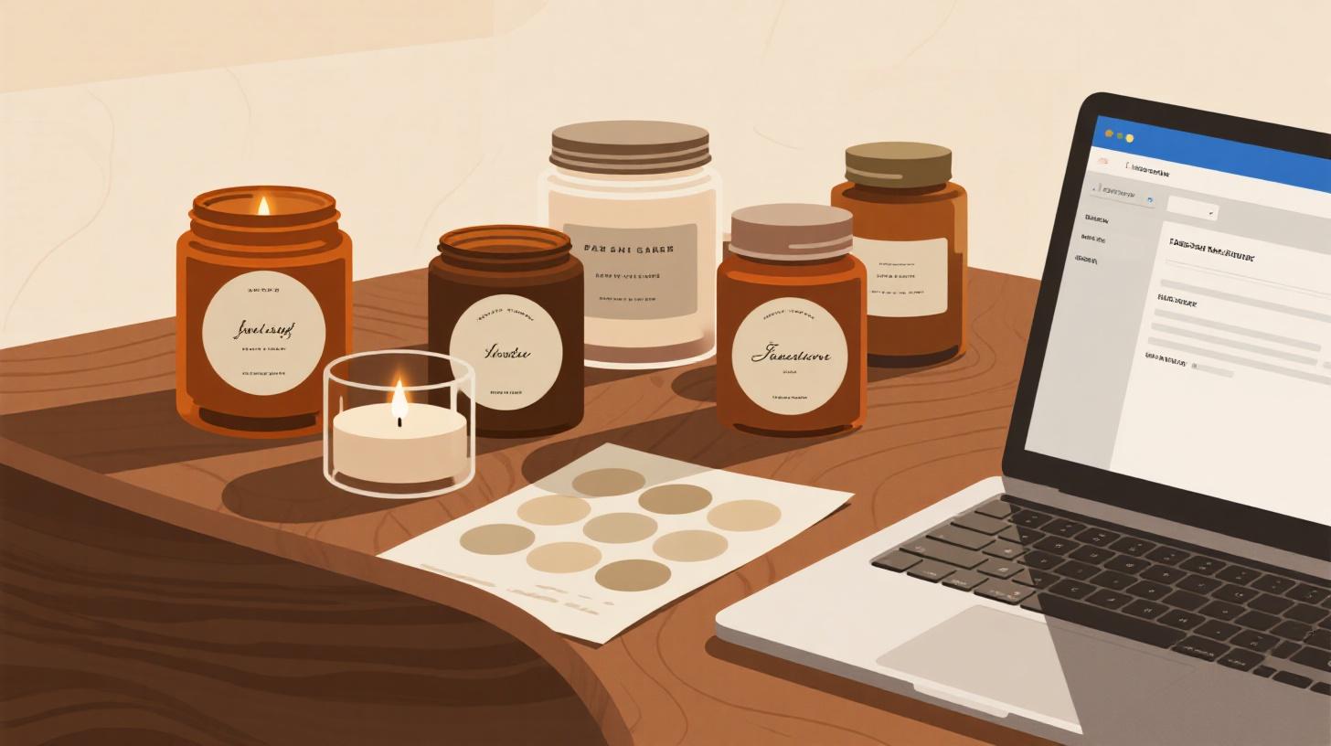 How to Print Round Labels for Candles and Jars Using Google Docs