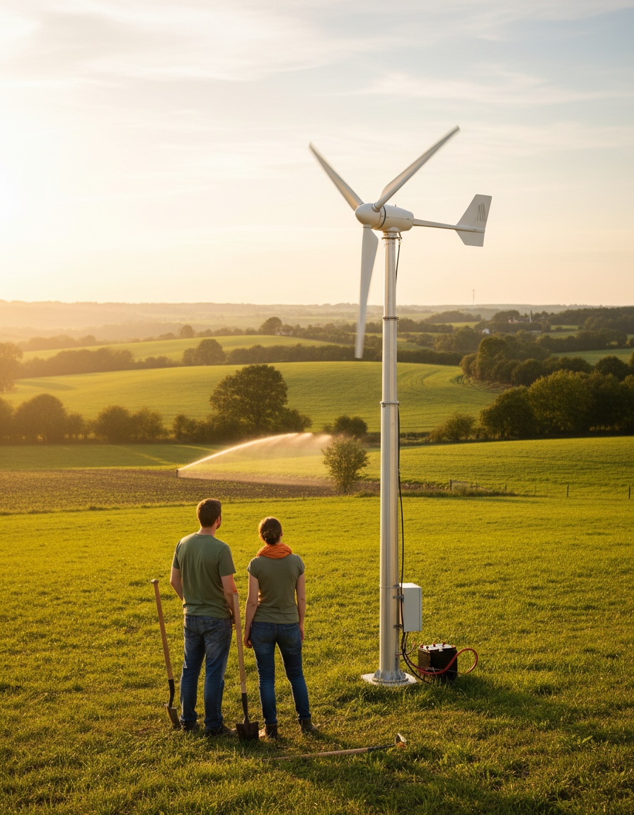 Nuevo aerogenerador eólico de 1000W: una solución sostenible para zonas rurales