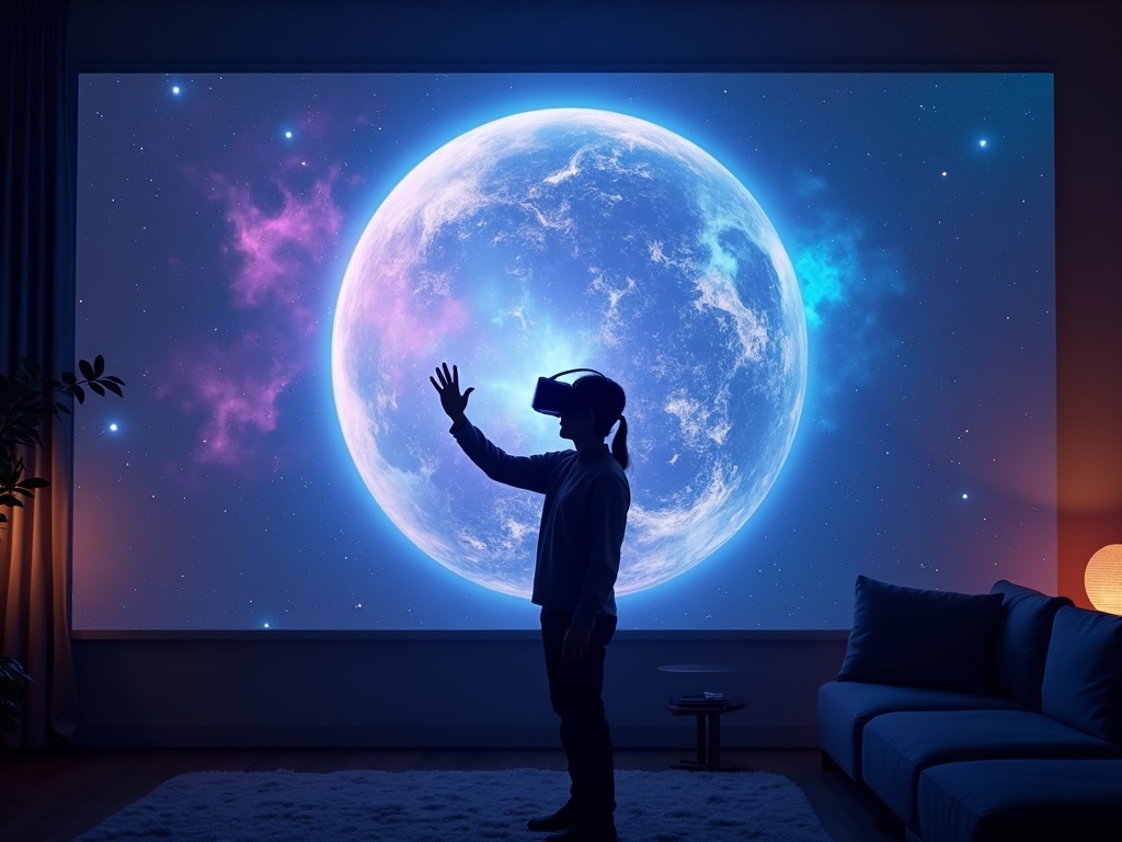 Jugador disfrutando de la realidad virtual con el OIVO Switch VR