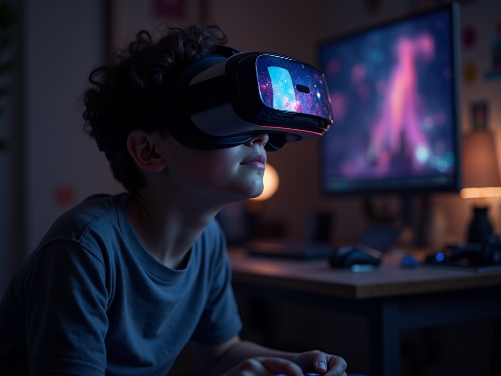 Imagen de las gafas OIVO Switch VR en uso para una experiencia inmersiva