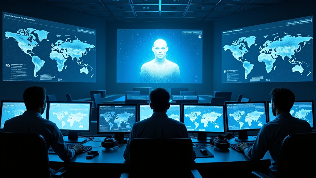 Representación de los servidores de Meta y su transición hacia la Inteligencia Artificial