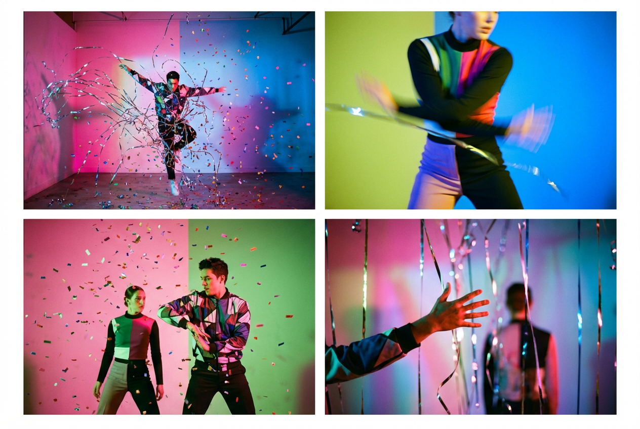 Chromatic Surge pop music video template