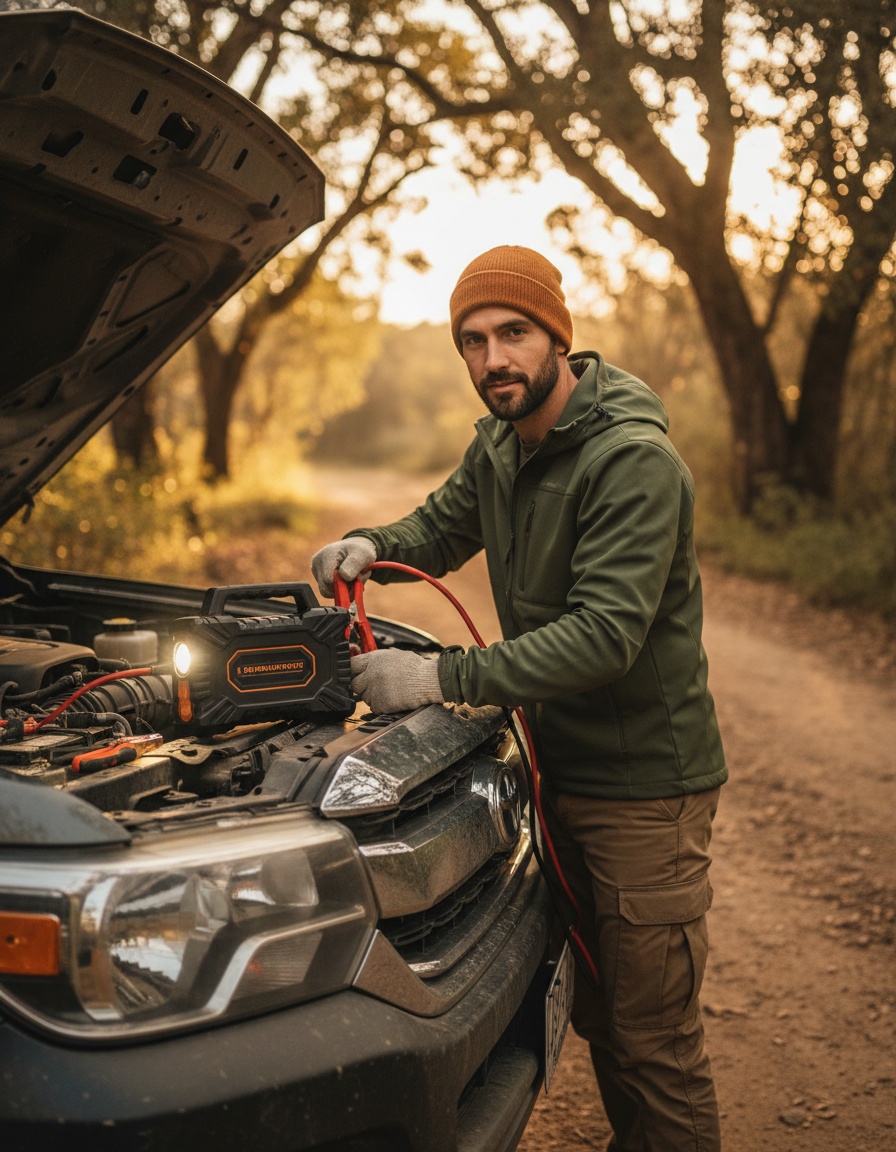 Innovador arrancador de batería portátil para vehículos: potencia y versatilidad en un solo dispositivo