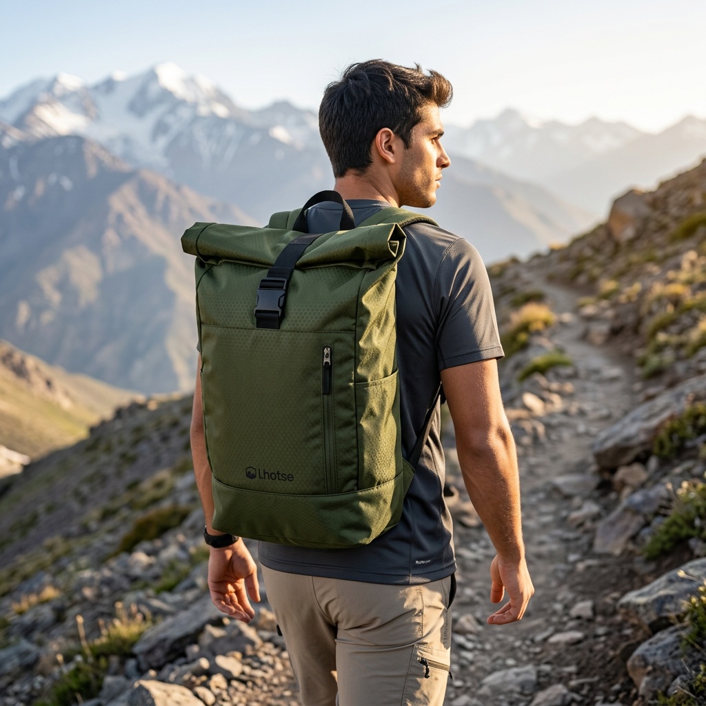 Mochila Lhotse Makalu 22L - persona haciendo hiking en los Andes