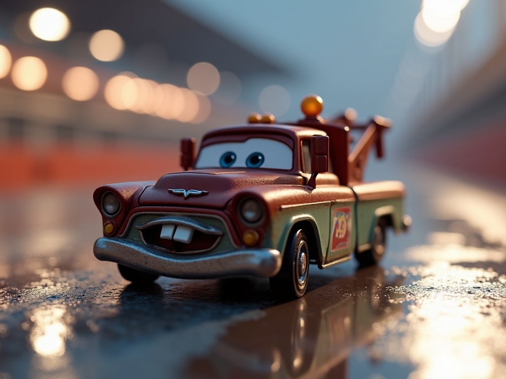 Rayo McQueen de la colección Coches Disney Cars Mattel en una estantería