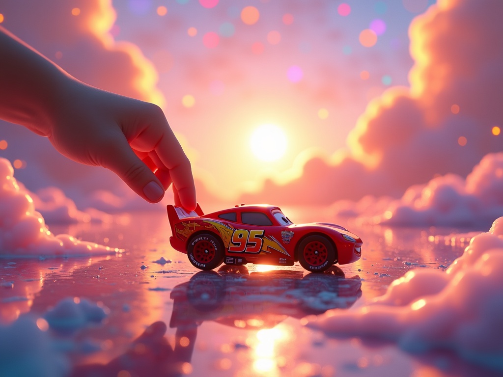 Un niño jugando con los coches de Disney Cars de Mattel, demostrando su tamaño ideal