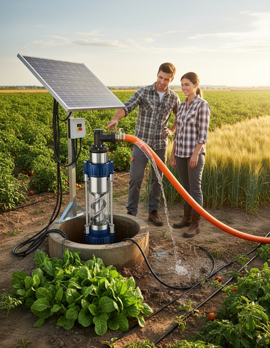 Nueva bomba solar sumergible helicoidal optimizada para profundidades de hasta 140 metros
