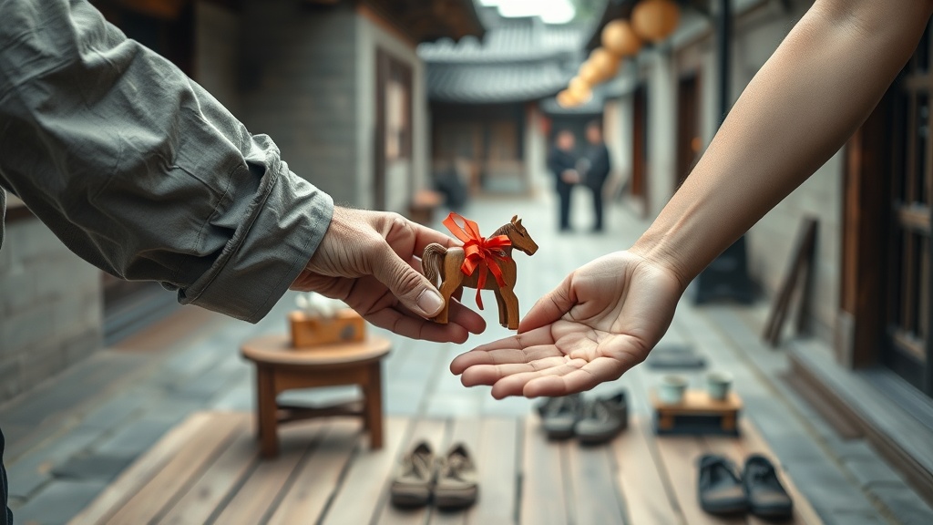 Film still: The King and the Man