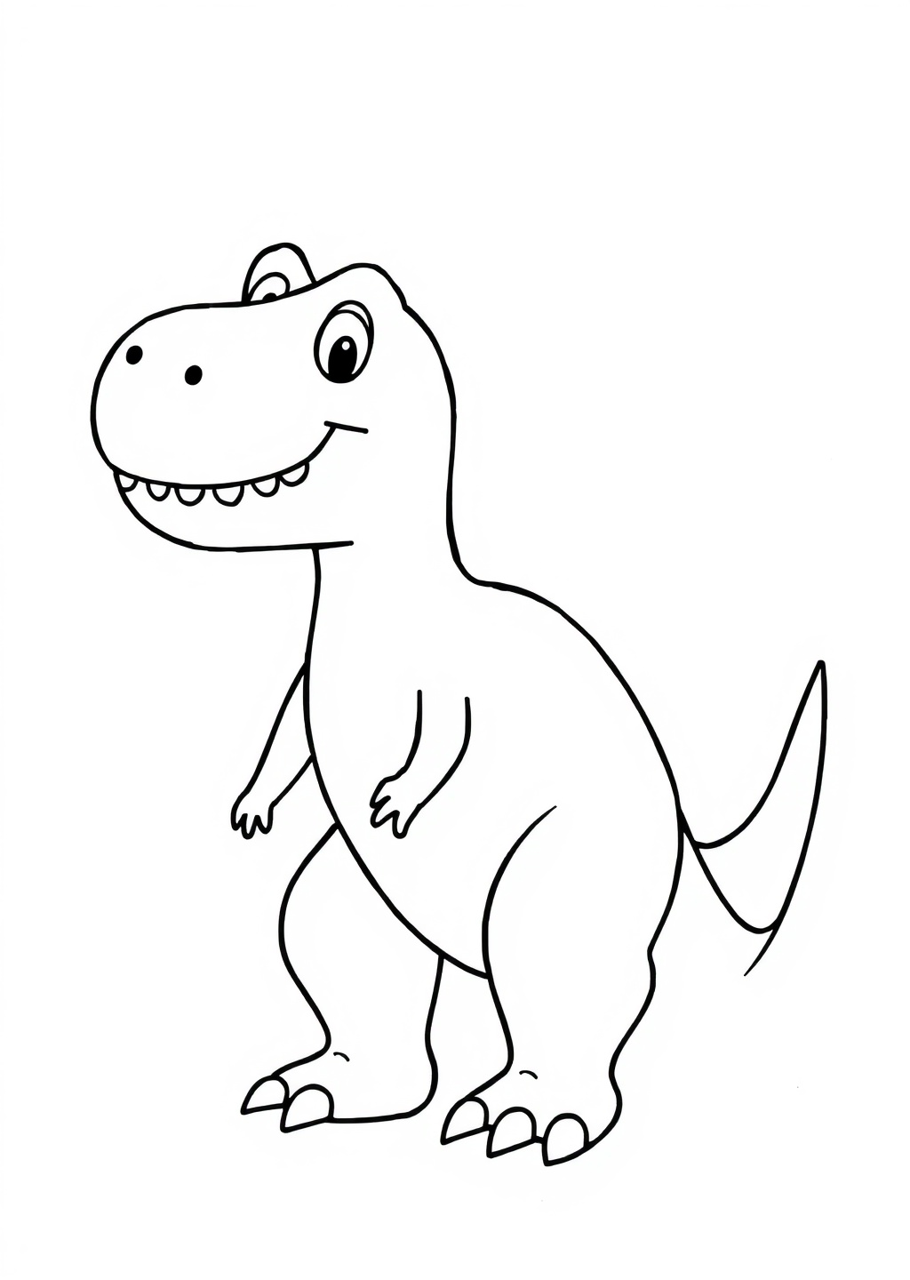 Ausmalbild: T-Rex