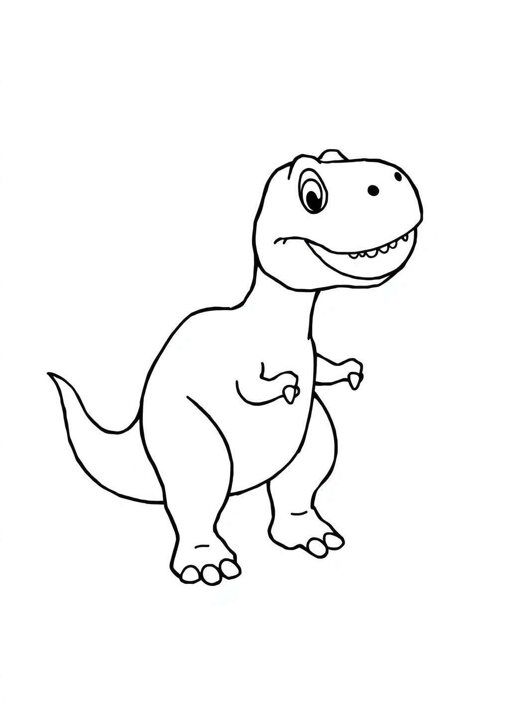 Ausmalbild: T-Rex