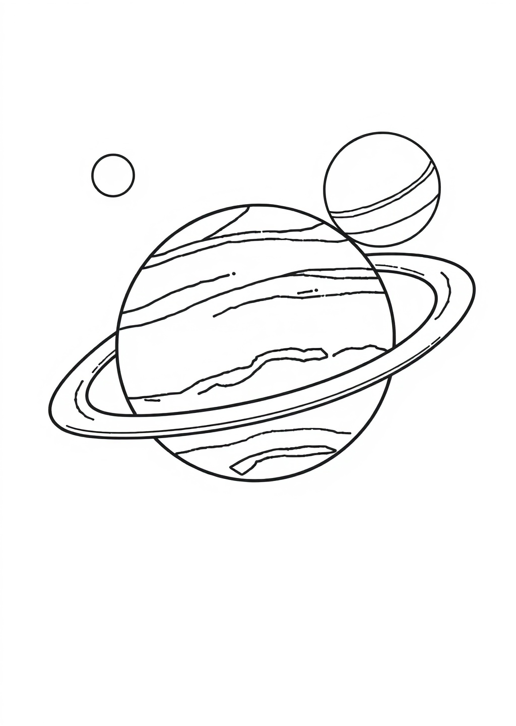 Ausmalbild: Planeten