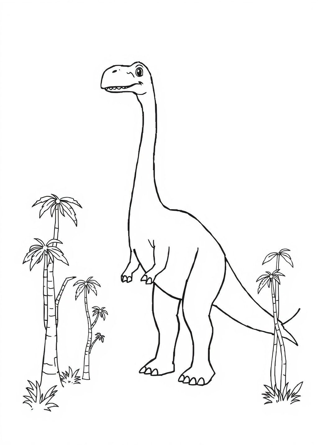 Ausmalbild: Brachiosaurus