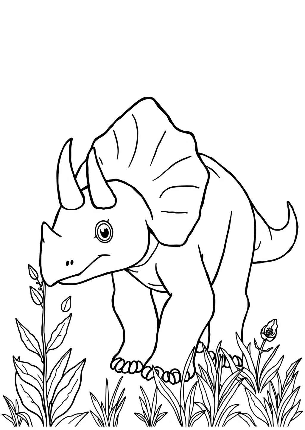 Ausmalbild: Triceratops