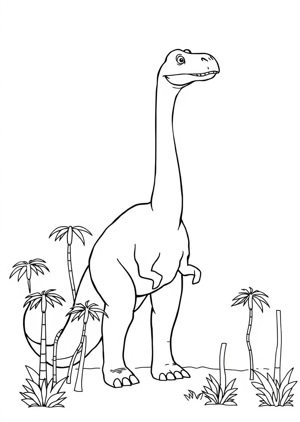 Ausmalbild: Brachiosaurus