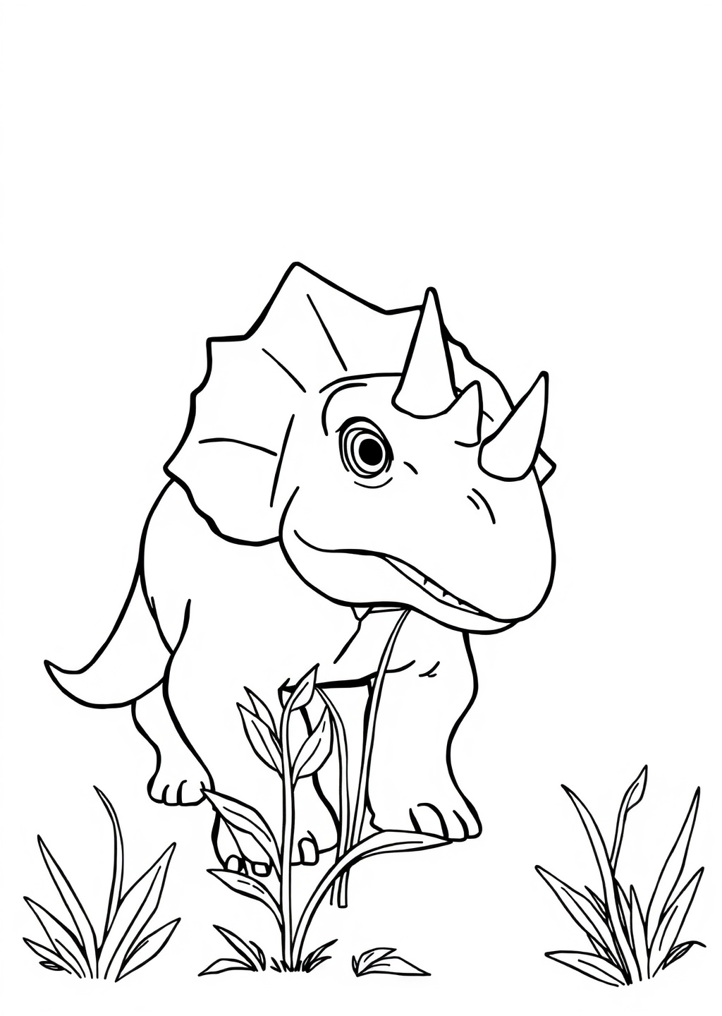 Ausmalbild: Triceratops