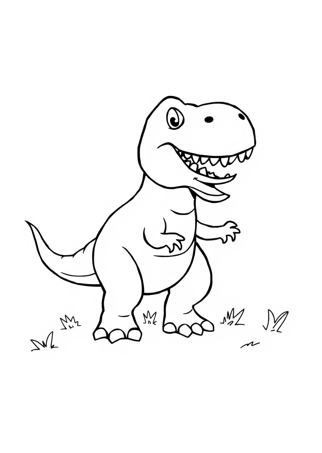 Ausmalbild: T-Rex
