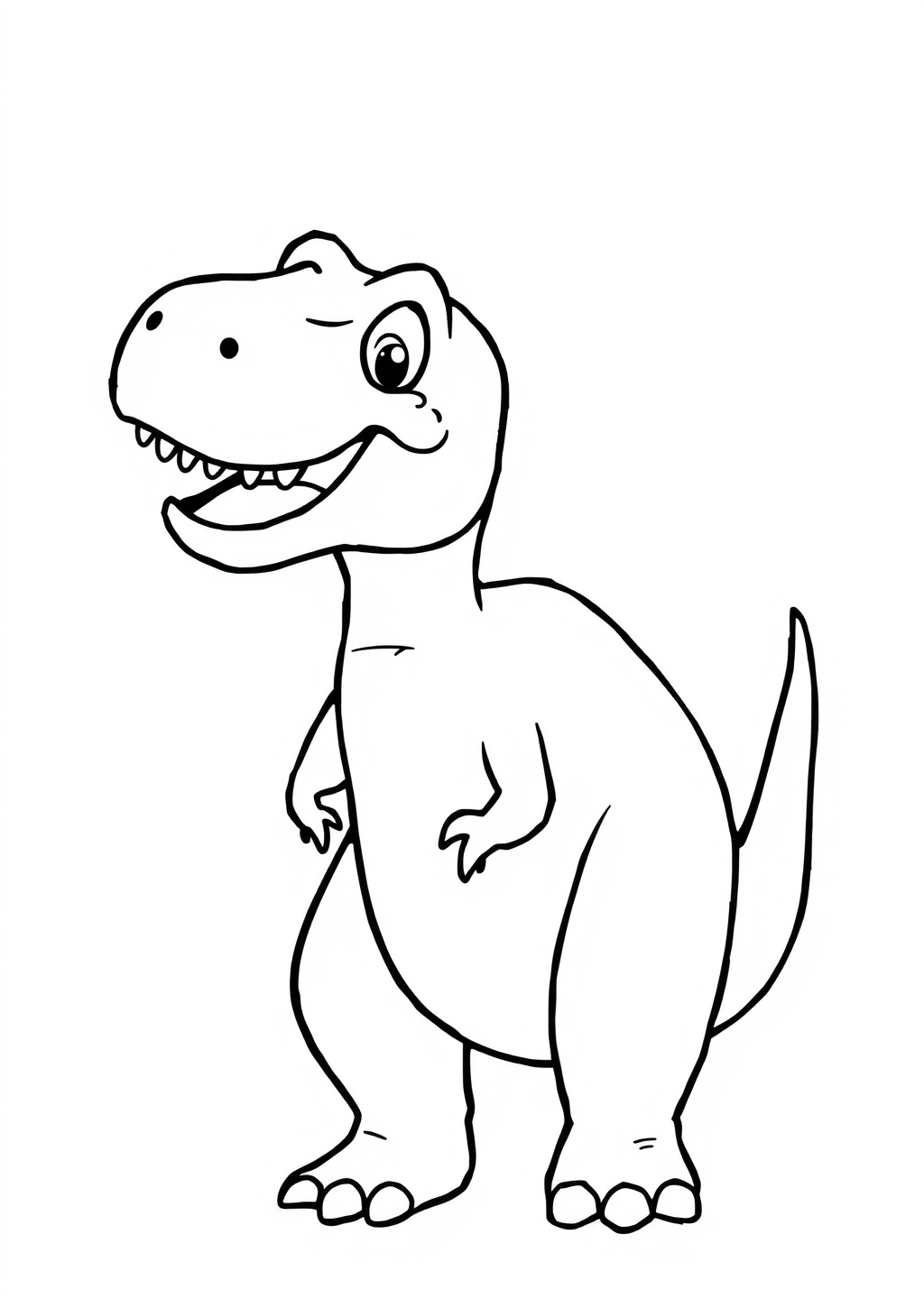 Ausmalbild: T-Rex