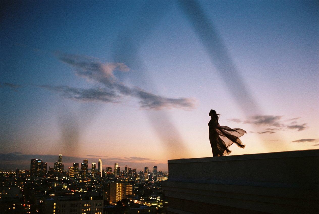 AI-generated R&B music video scene