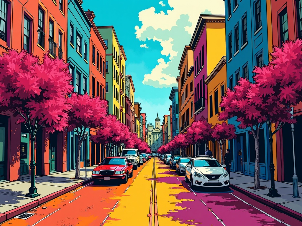 AI Photo to Pop Art Painting Style