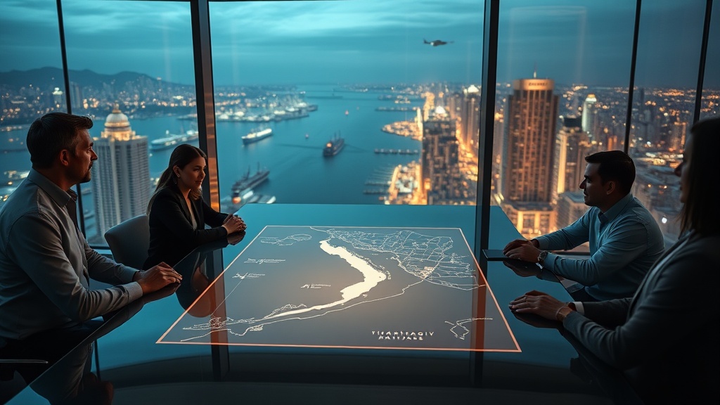 Contemporary diplomatic planning scene