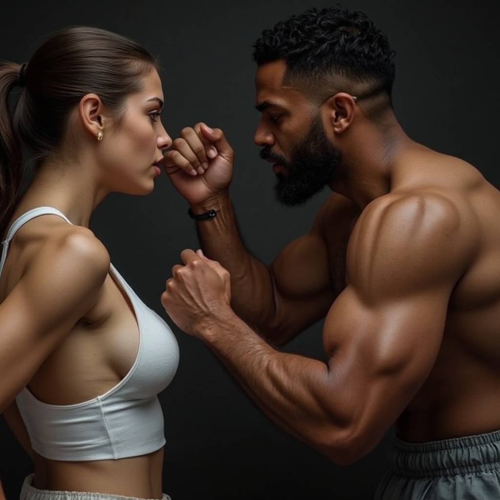 a-fine-black-man-punching-a-girl-hard-in-the-face-9lnw173evw