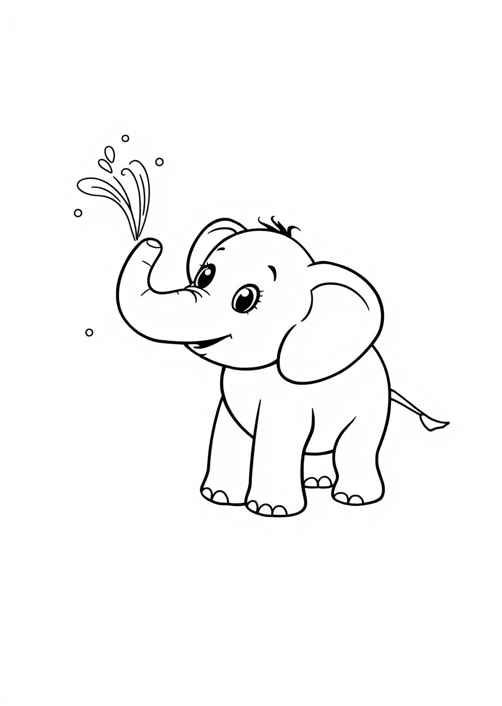 Ausmalbild: Elefant