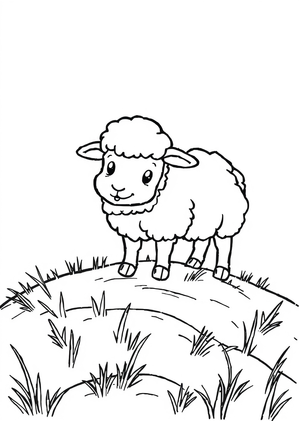 Ausmalbild: Schaf