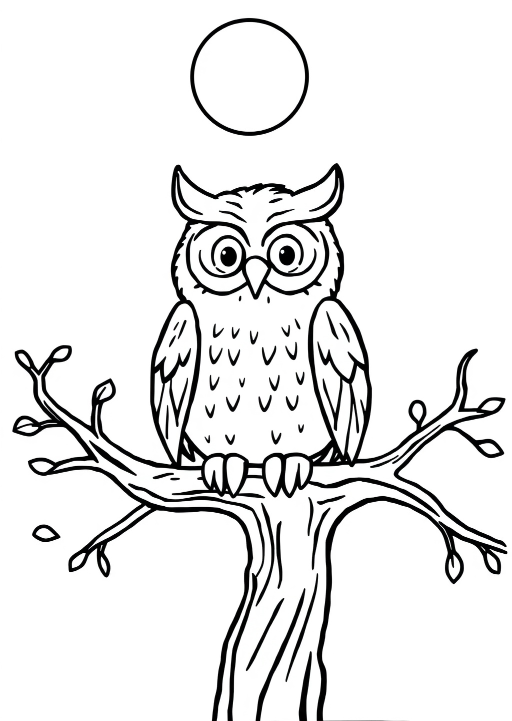 Ausmalbild: Eule