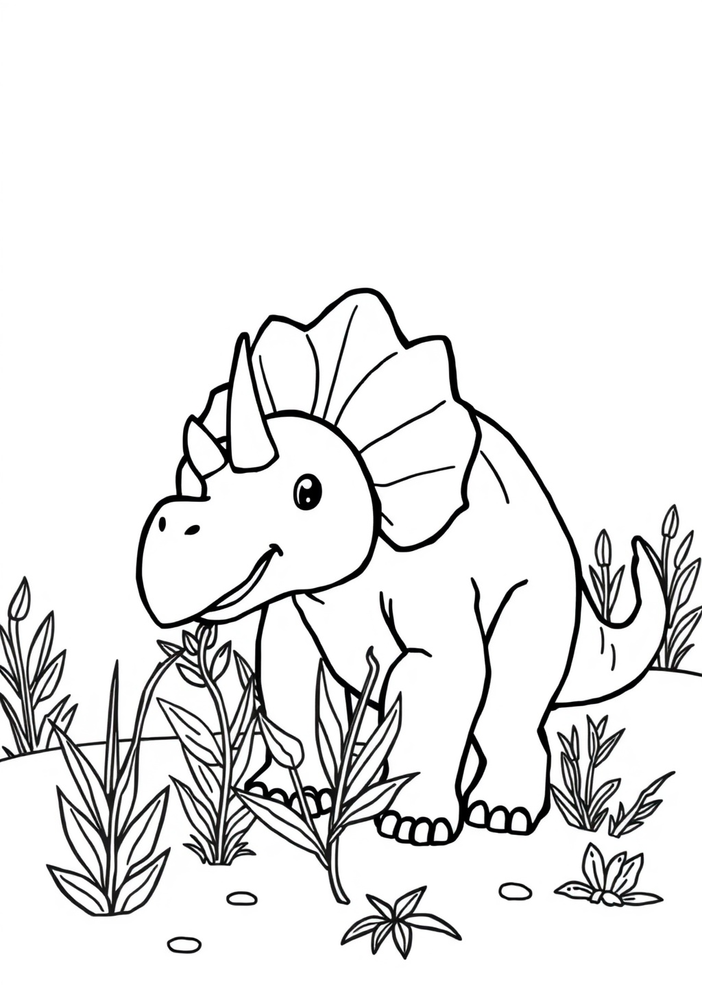 Ausmalbild: Triceratops