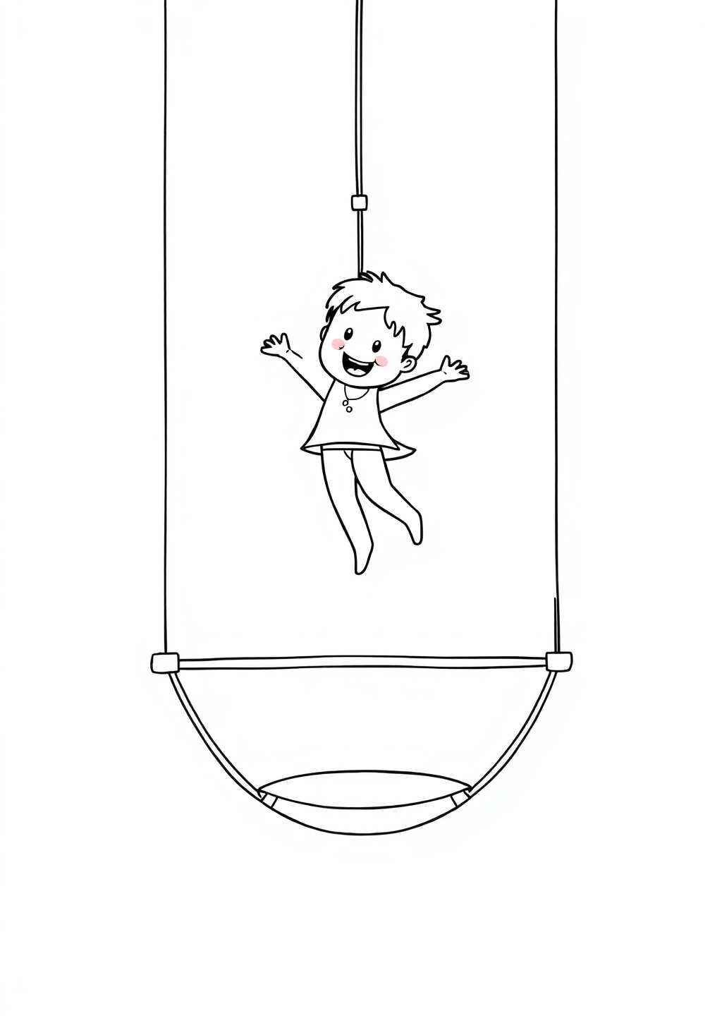 Ausmalbild: Akrobatin