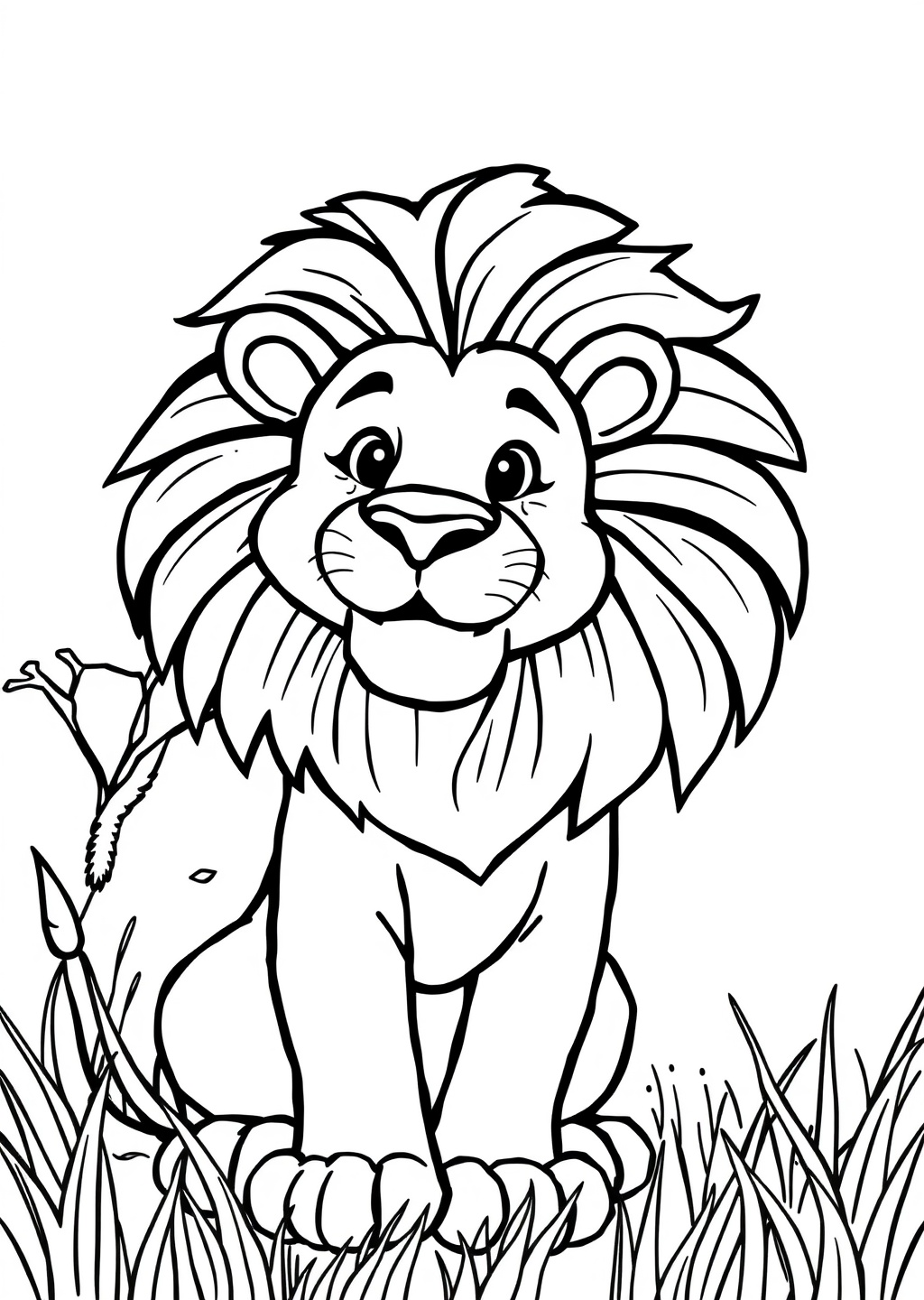 Ausmalbild: Löwe