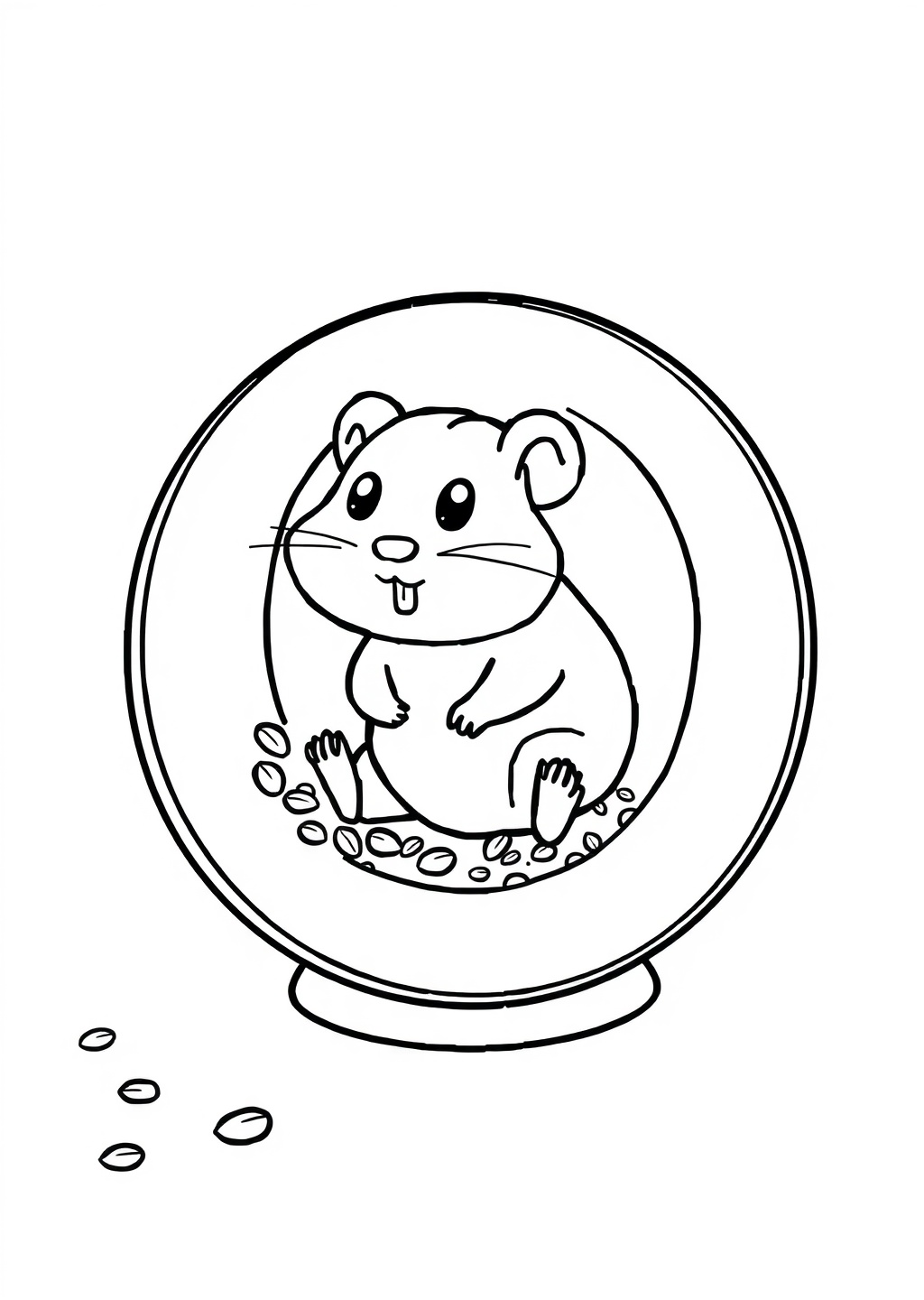 Ausmalbild: Hamster