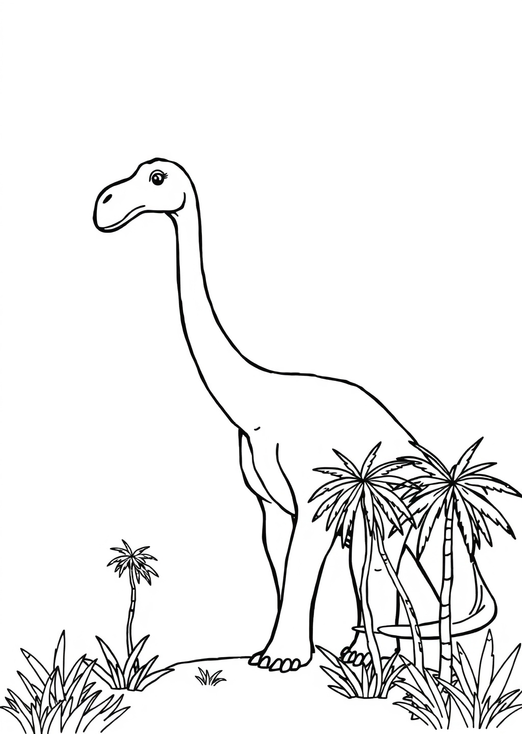 Ausmalbild: Brachiosaurus