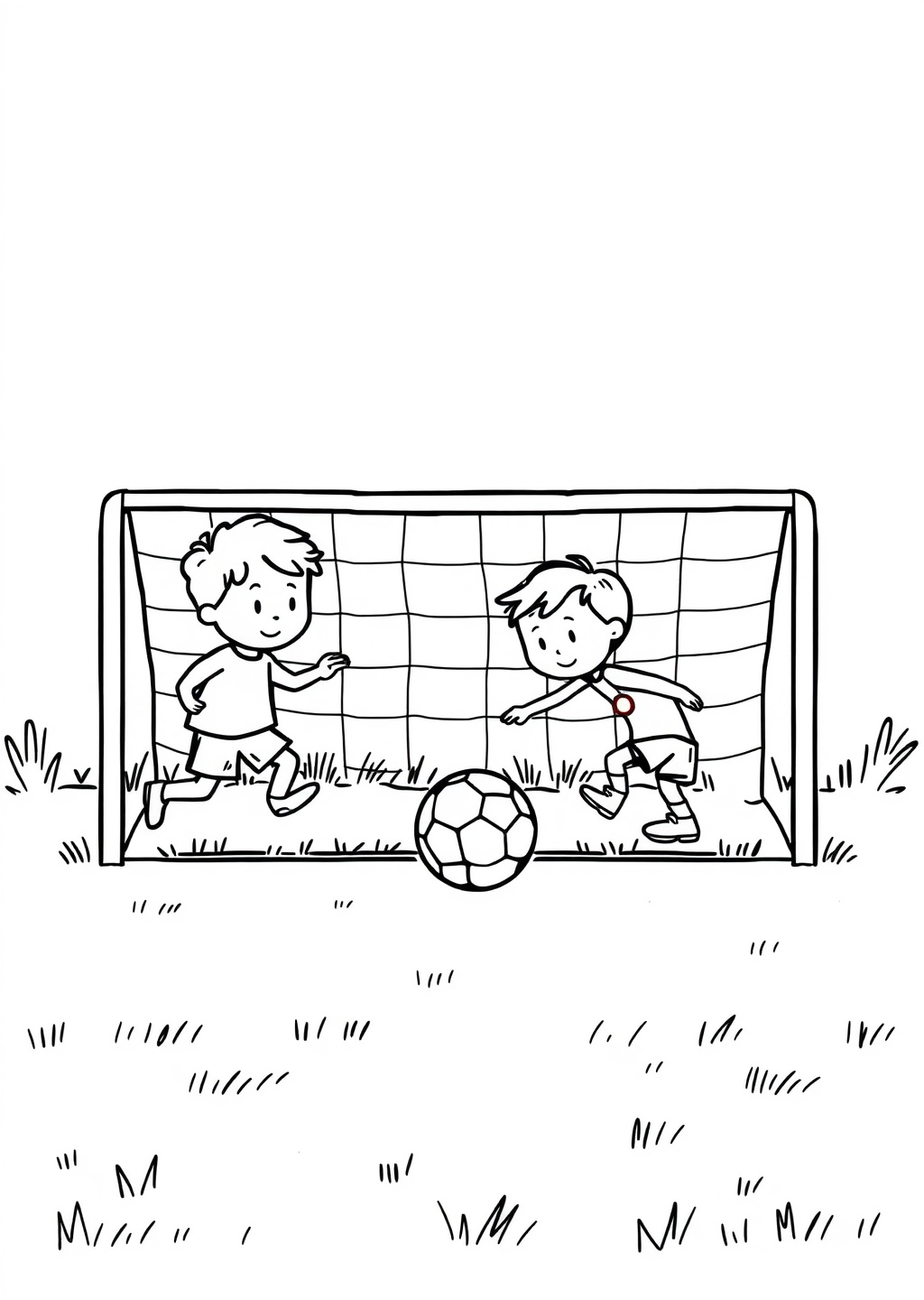 Ausmalbild: Fußball