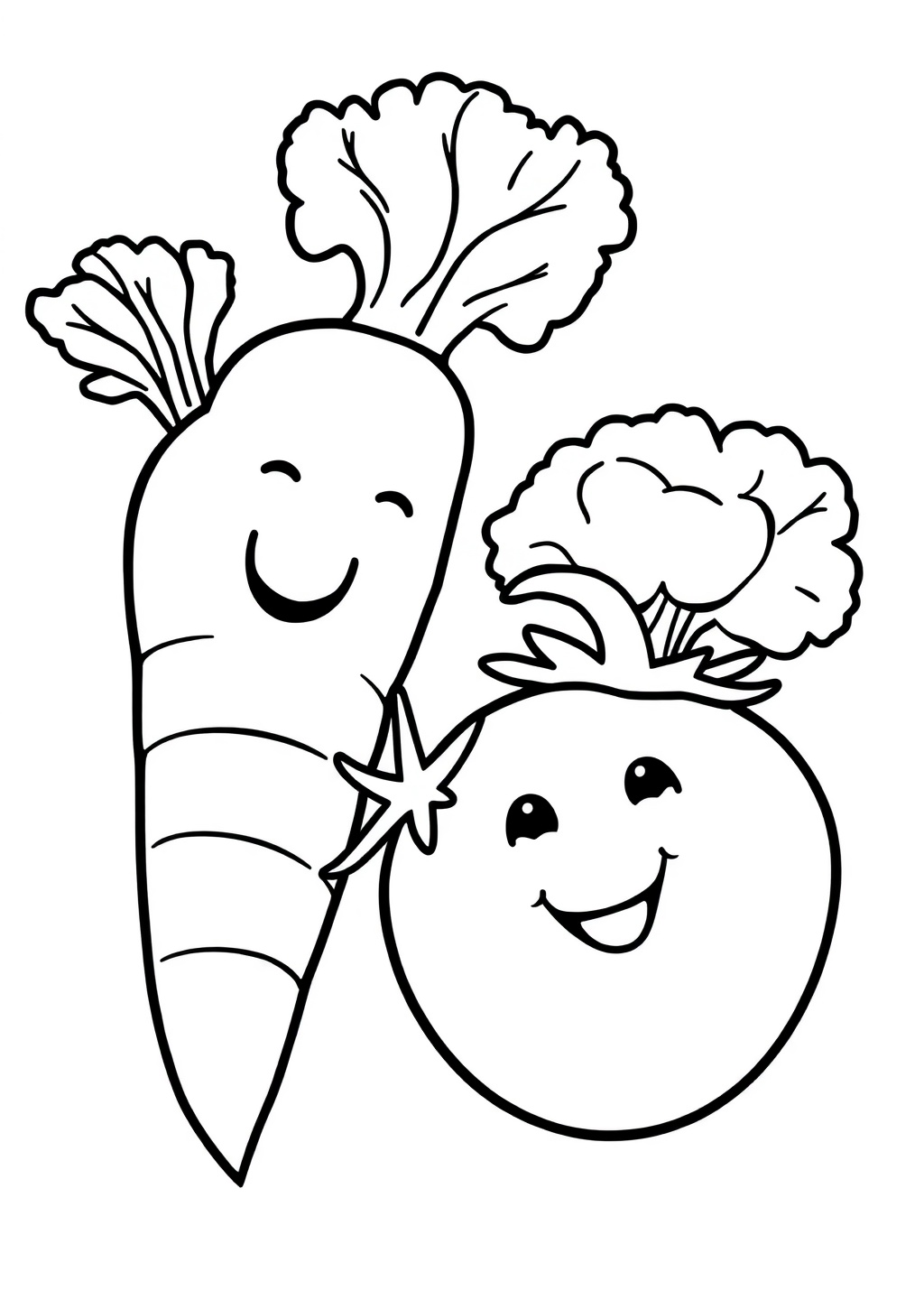 Ausmalbild: Gemüse