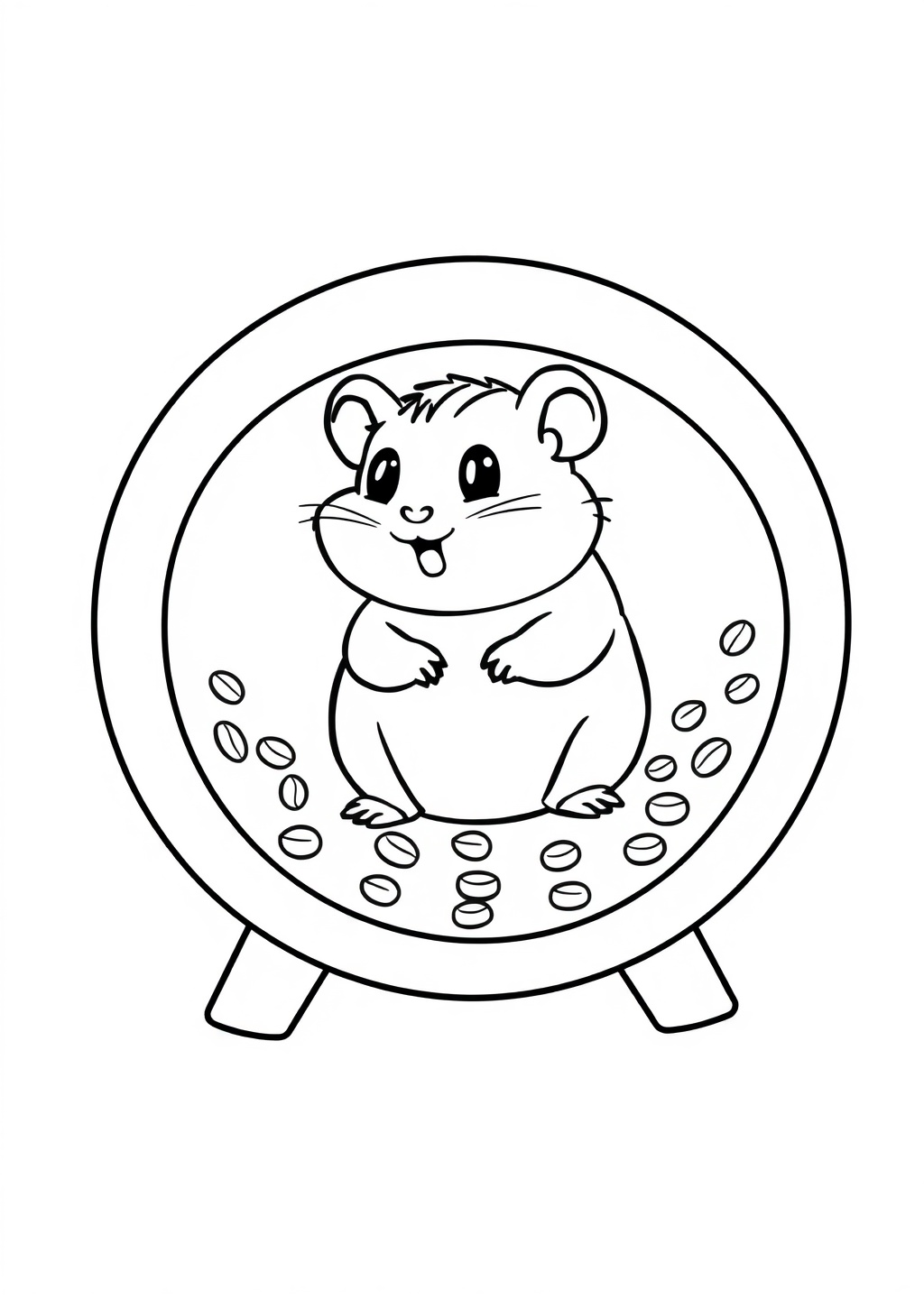 Ausmalbild: Hamster