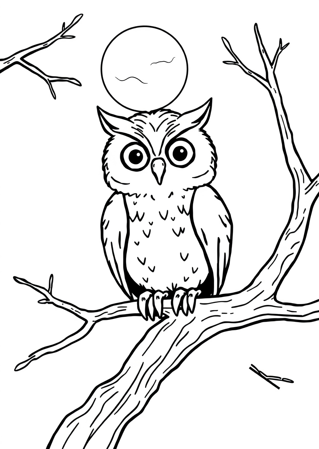 Ausmalbild: Eule
