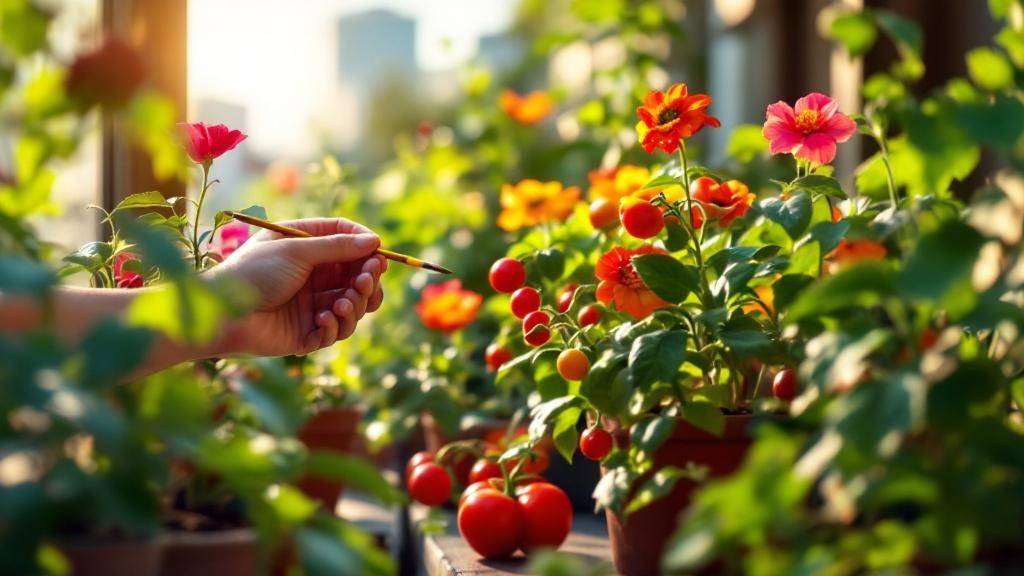 Cómo Polinizar Plantas en Balcón Manualmente: Guía 2026