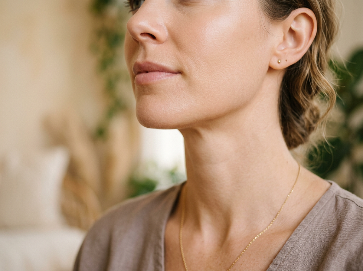 Jaw positioning and facial balance illustration