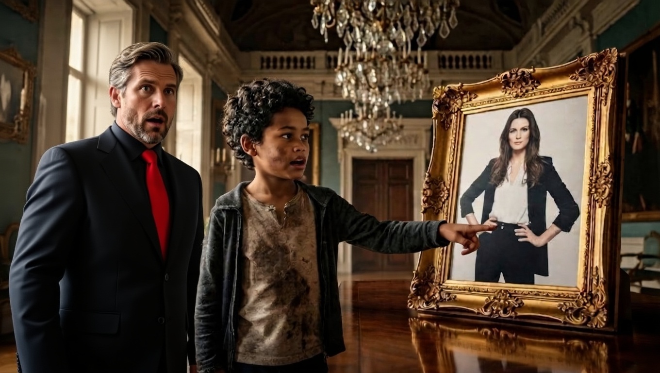 luxury-mansion-boy-points-at-portrait-of-woman-kbsqlit0jp