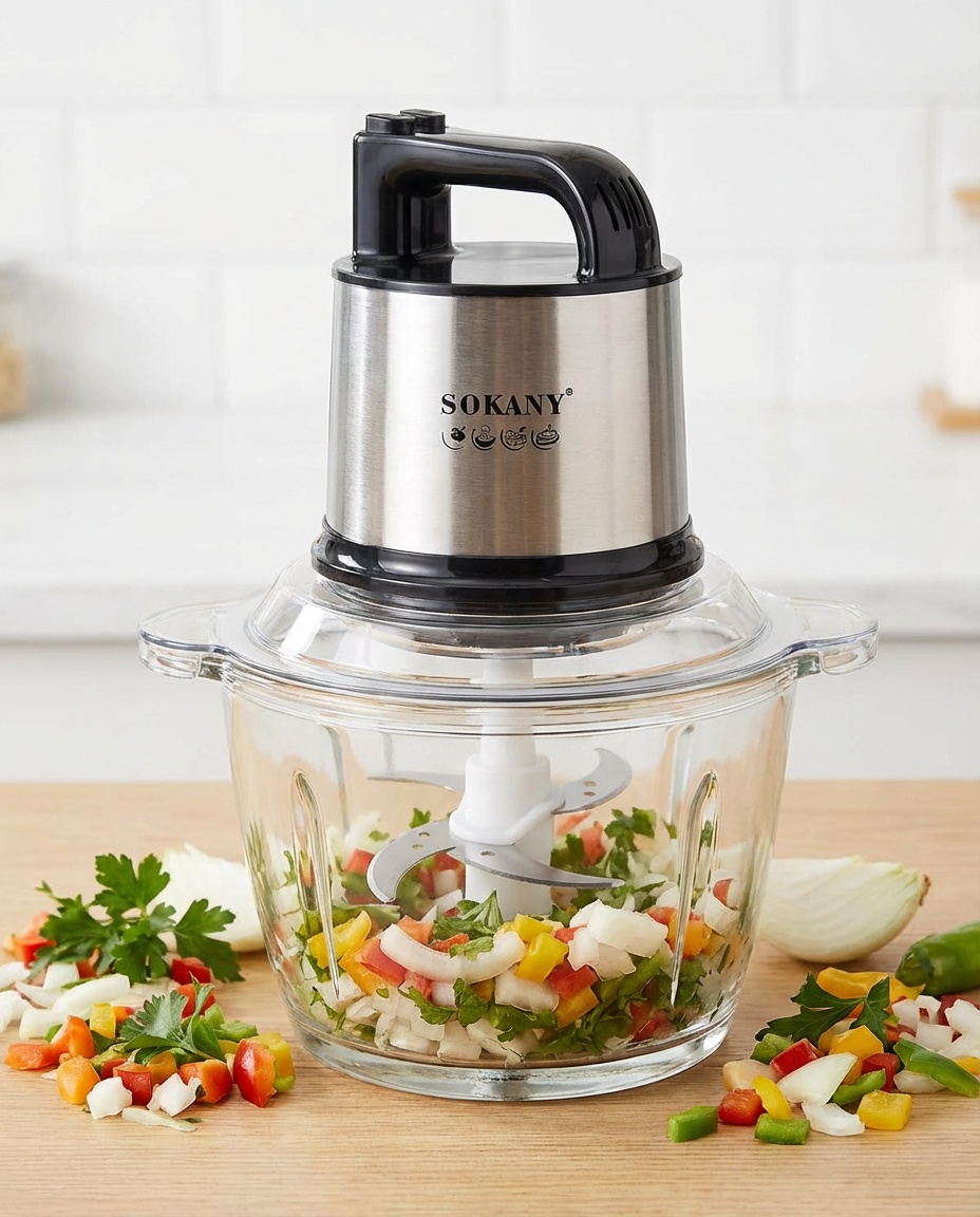 Picador Electrico Sokany 4 Litros 800W — Cocina Profesional