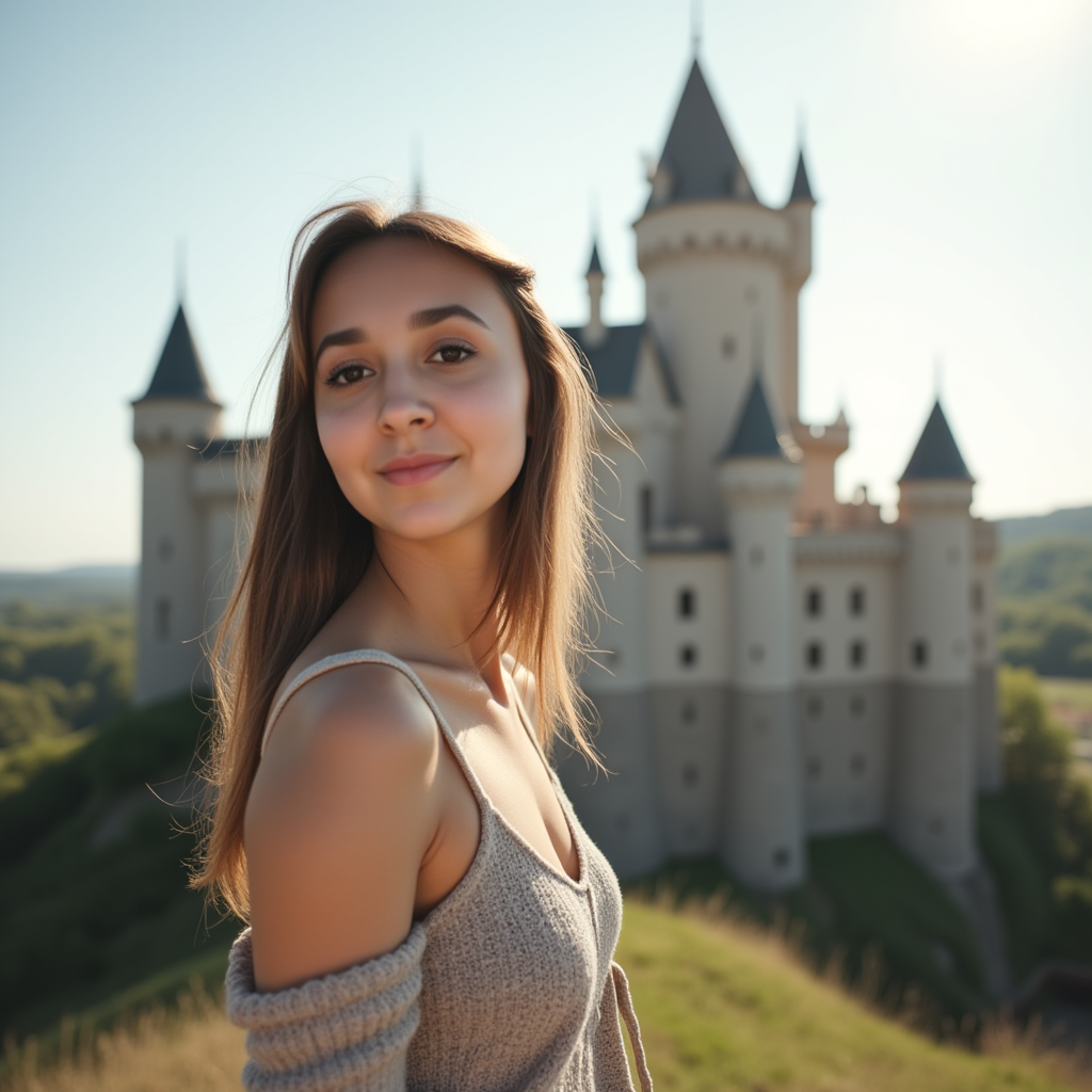 a-woman-stands-at-a-castle-and-looks-over-her-hw76n1k7h1