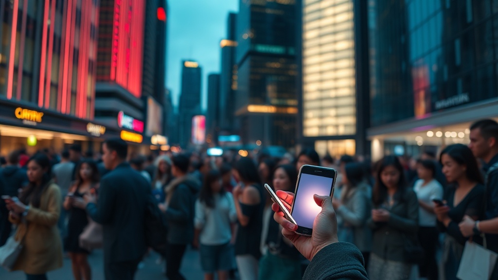 A cinematic, photorealistic movie-still capturing the atmosphere of an overheated public offering market in a contemporary urban financial district, evoking speculative tension without specific identifiers.