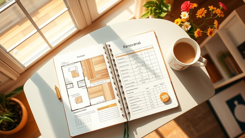 Spring Home Renovation Journal: Track Your Flooring Upgrade, Design Choices, and Progress