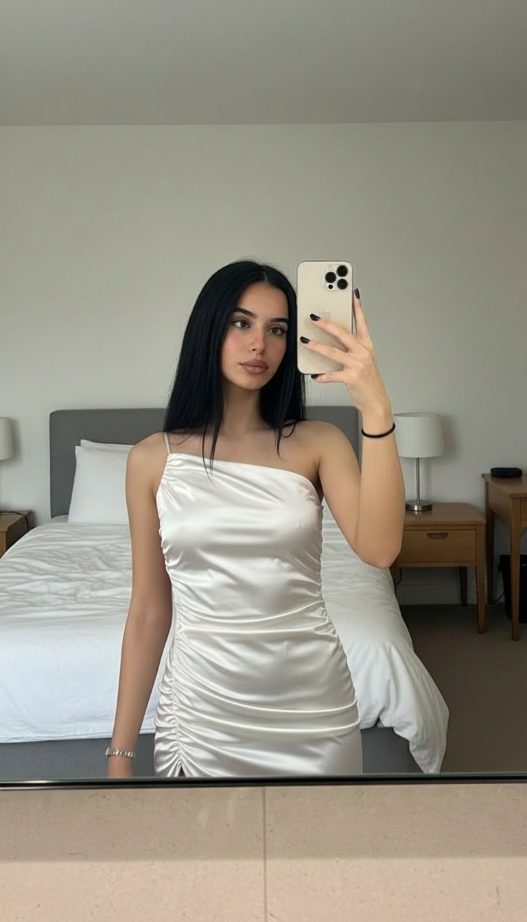 AI-enhanced dress photo for Vinted listing