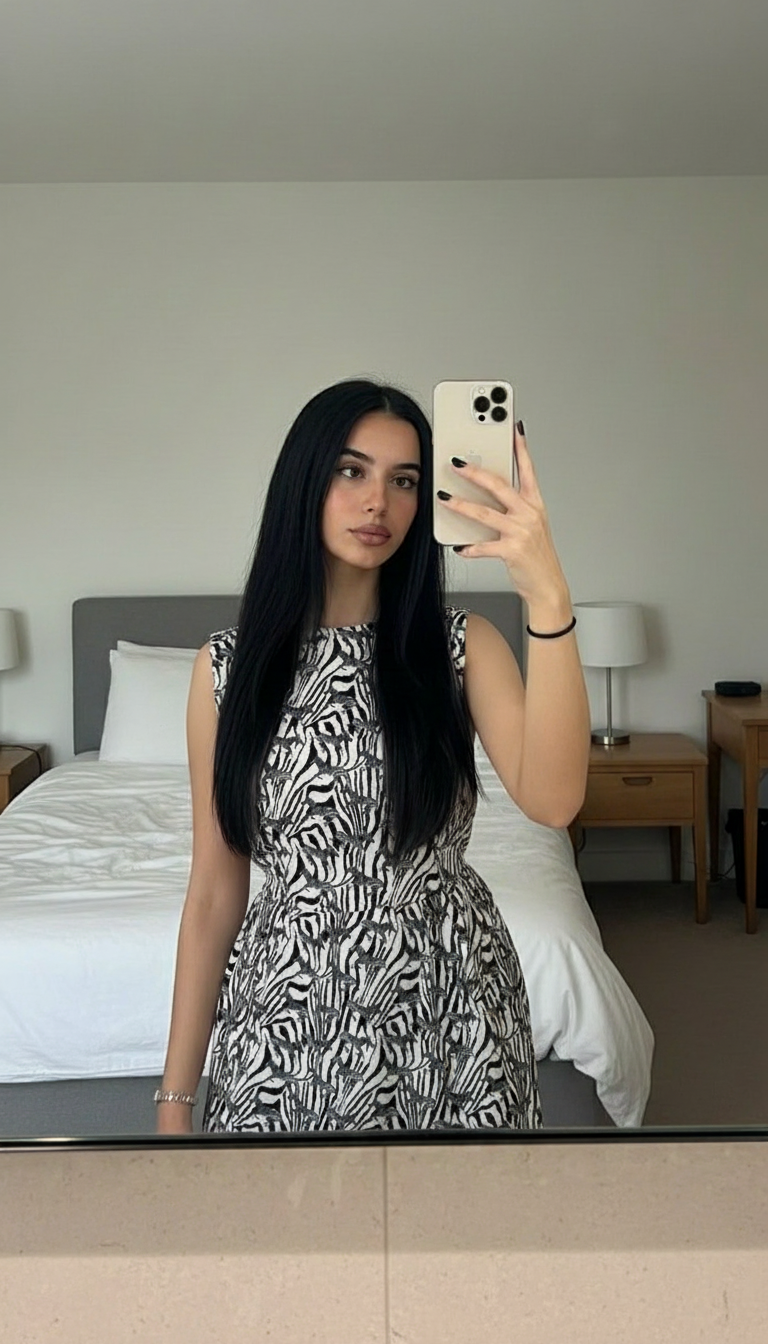 AI-enhanced dress photo for Vinted listing